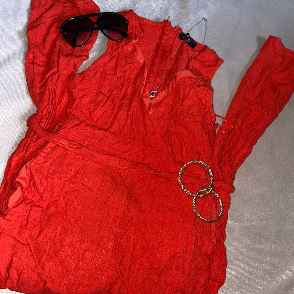 Red Jumpsuit - Picture 6 of 9